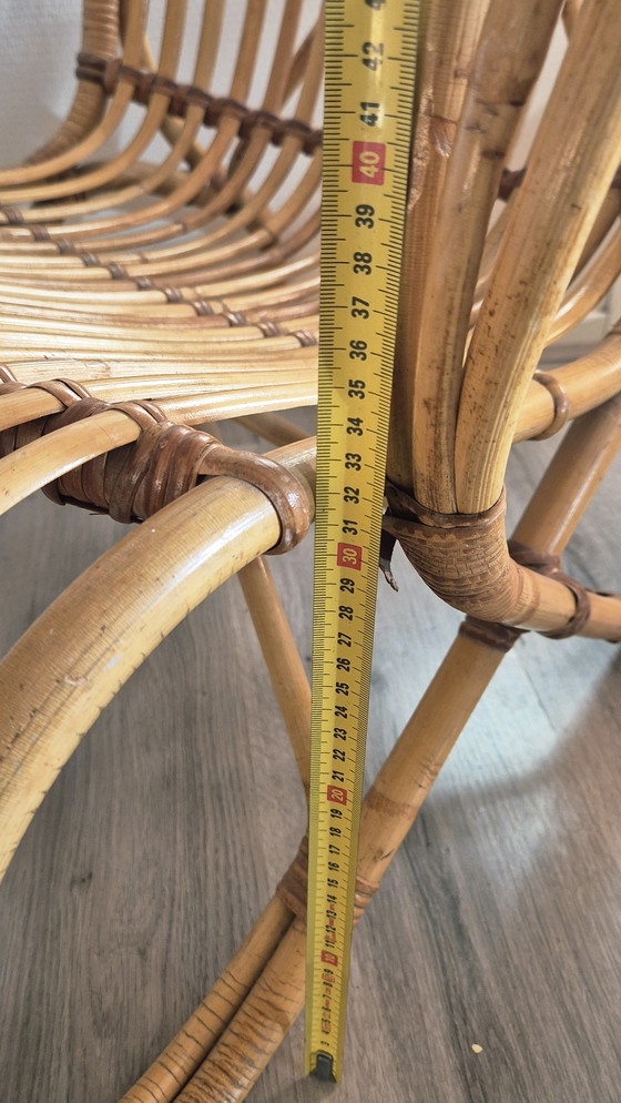 Image 1 of Set da salotto vintage in bambù Rohé Noordwolde