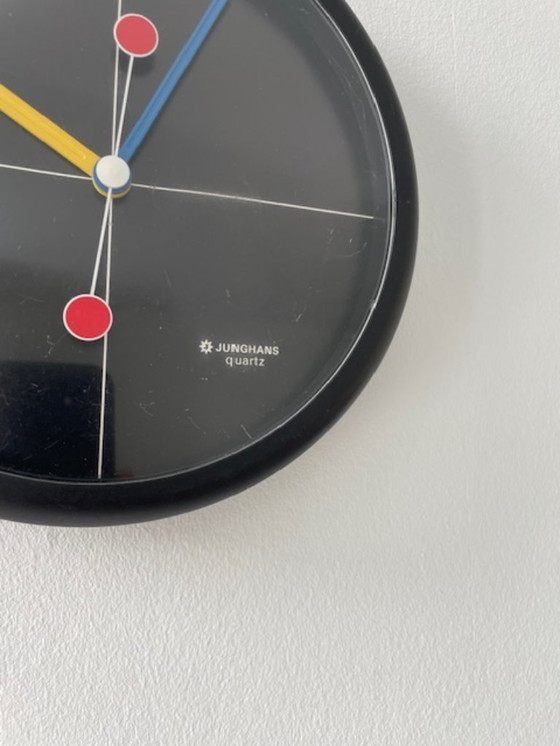 Image 1 of Vintage Junghans wandklok – postmodern design uit de jaren 80