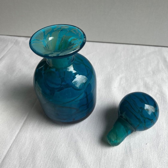 Image 1 of Caraffa in vetro Mdina, serie Ming - Firmata Michael Harris, Malta, 1970