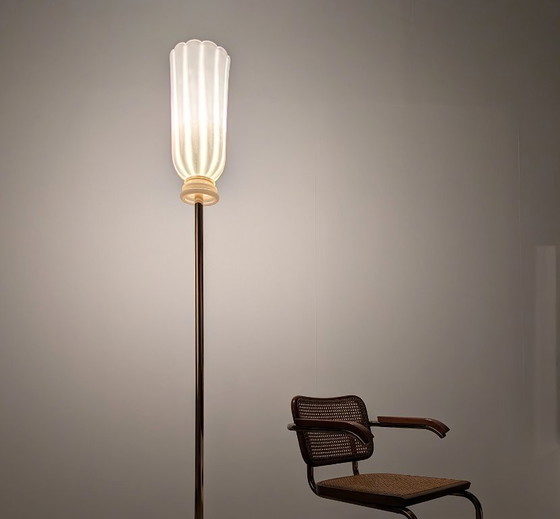 Image 1 of Barovier & Toso XII Apostoli Murano Glass Floor Lamp 24Kt Gold, Italy, 2002