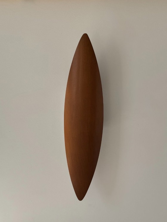 Image 1 of Applique da parete vintage XL, in legno termoformato, Francia, 1970