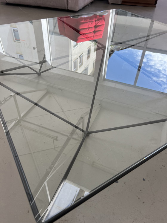 Image 1 of B&B Italia Alanda coffee table glass table 80s Paolo Piva designer table vintage