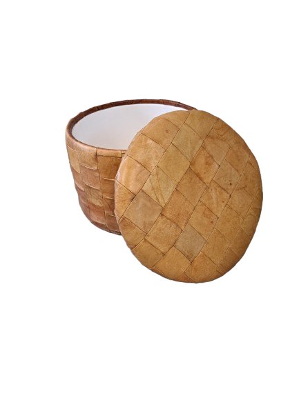 Image 1 of Pouf en cuir De Sede avec rangement.