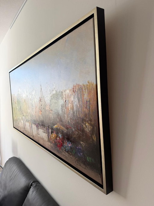 Henry Brand - Cityscape - Oil on canvas