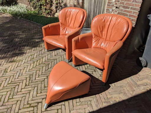 Leolux excaliber prachtige ensemble fauteuils 