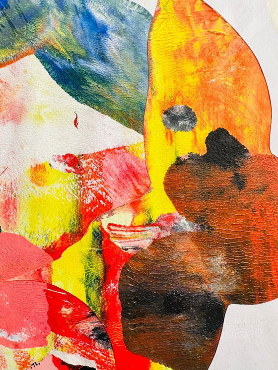 Image 1 of Origineel surrealistisch portret van D. Leafini, Frankrijk, jaren 2000