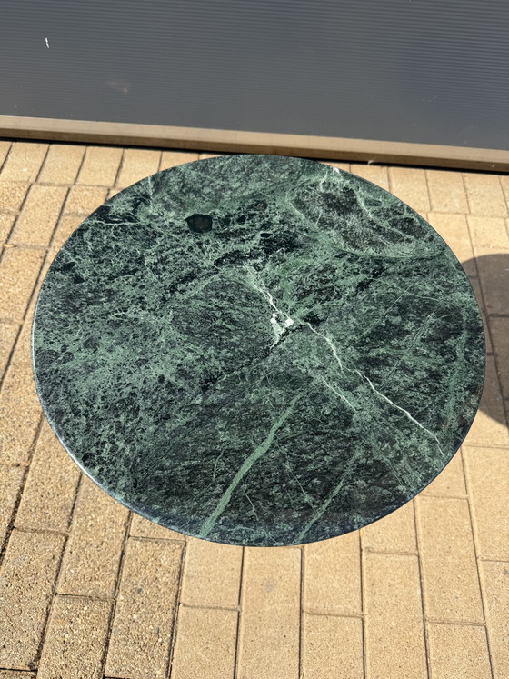 Image 1 of Table d'appoint Knoll Tulip en marbre Alpe Verde en parfait état !! Eero Saarinen