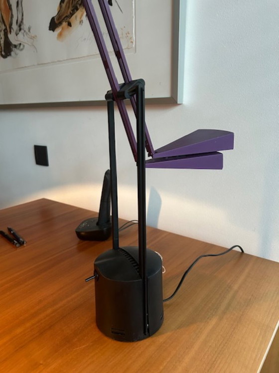 Arteluce Zoom, Tafellampen, Metaal, Kunststof, Paars, Modern (foto 3 van 11)