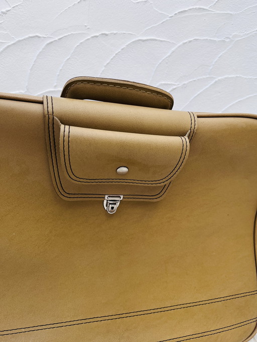 Vintage Beige Suitcase