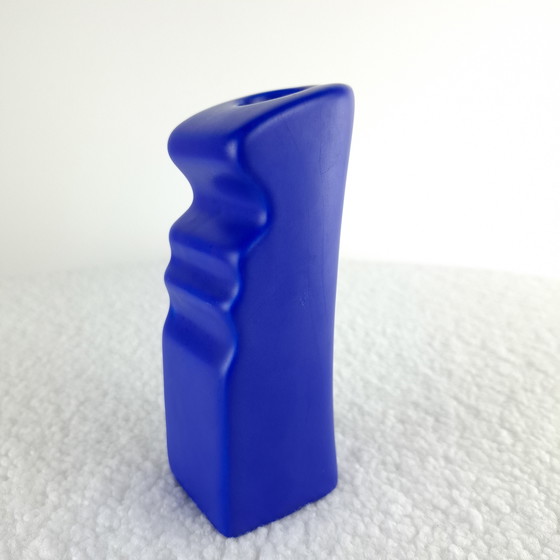 Image 1 of Vintage Asa kandelaar Memphis Milano design jaren 80 blauw