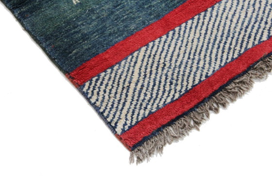 Image 1 of Original Perserteppich Gabbeh Ghashghai Orientteppich 203 cm x 110 cm Alt Natur