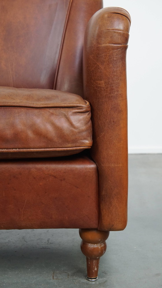 Image 1 of Poltrona/poltrona Art Déco in pelle di pecora