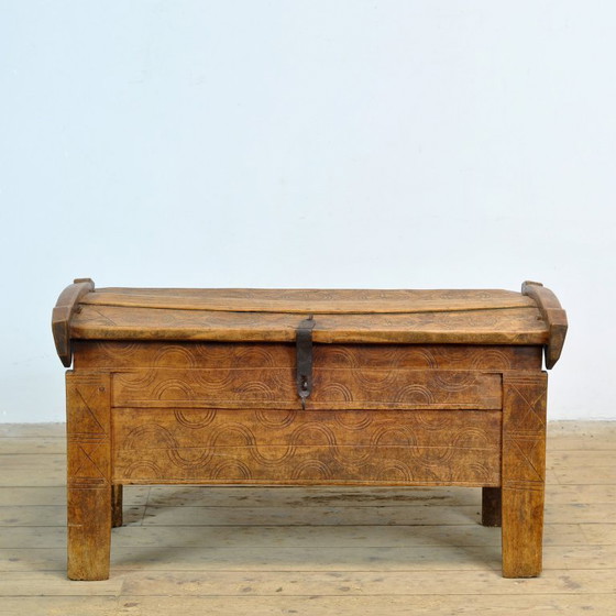 Image 1 of Antique Shepherd’s Chest, 1850’s