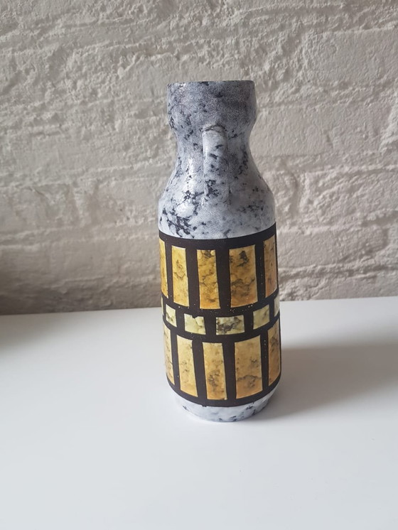 Image 1 of Vaso in ceramica Strehla, Germania, n. 998, dipinto a mano