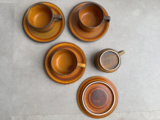 4x Vintage 70s Keramiek Kop & Schotels – Servies, Ceramic (photo 3 of 6)