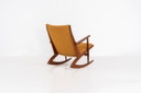 Fauteuil à bascule de Georg Jensen pour Kubus (Danemark, années 1950).