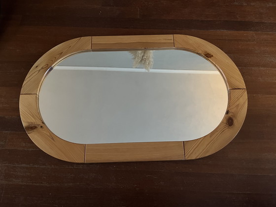 Image 1 of Large vintage IKEA Finja 2 mirror made of solid pine