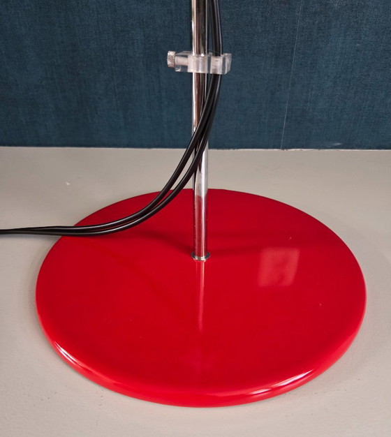 Vintage Floor Lamp - Gepo 300 | 2 Spotlights | Red - 1970s – Floor lights, Metal (photo 14 of 16)