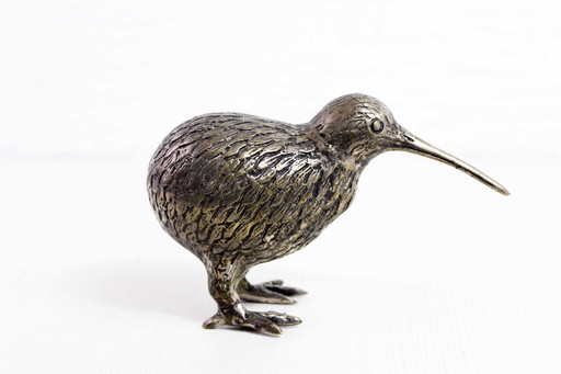 Kiwi Silver Metal Figurine