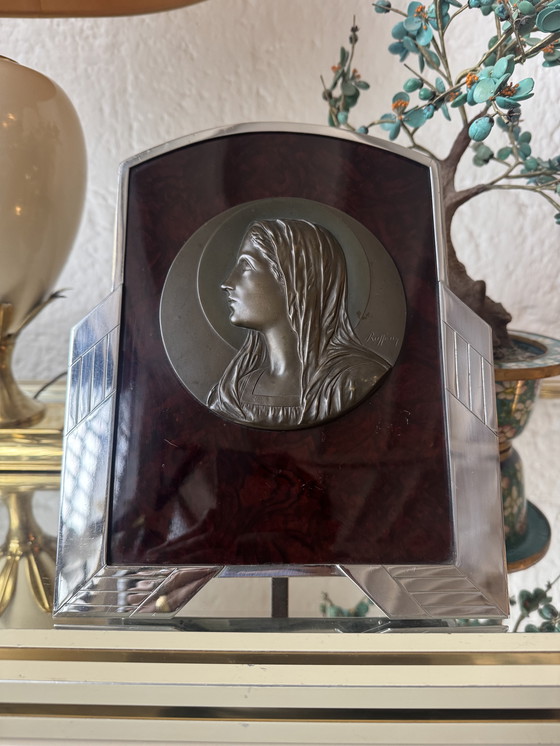 Image 1 of Icona cromata, bachelite e bronzo Art Déco