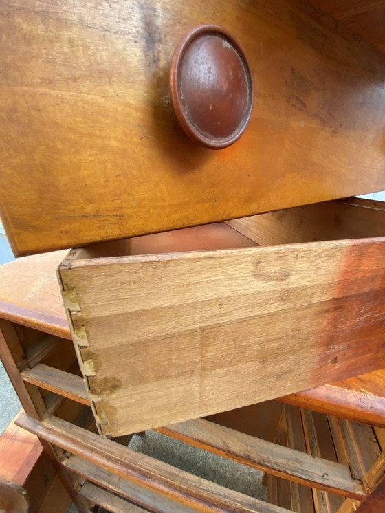 Image 1 of Cómoda de madera blanca 1950