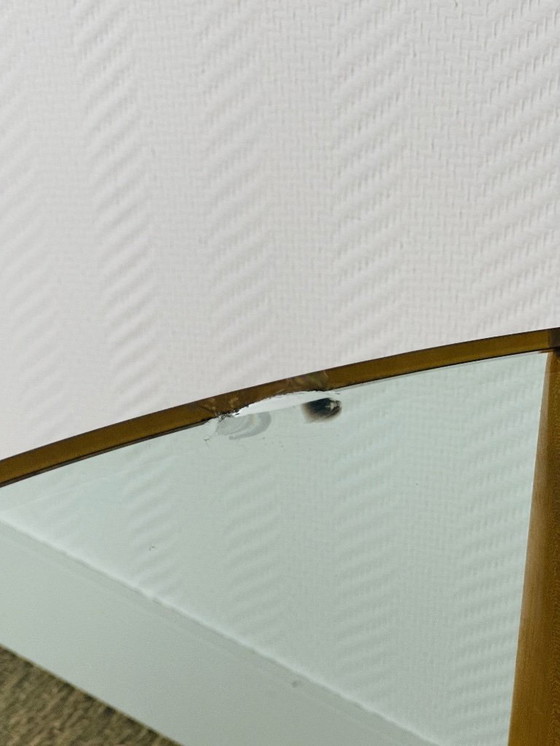 Image 1 of Vintage ronde salontafel van beukenhout en glas, 1960