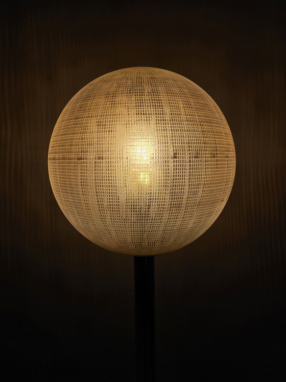 Image 1 of Italienische Stehlampe aus Glas und Messing