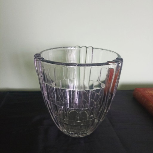 Kristal Vaas Art Deco (1930-1935) Vannes - le -Chatel.