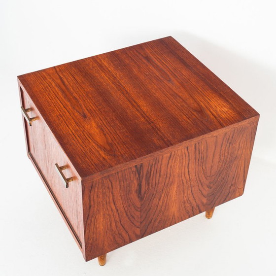 Vintage teakhouten nachtkastje in Scandinavische stijl - Frankrijk, jaren 60 – Bijzettafels, Wood (photo 9 of 11)
