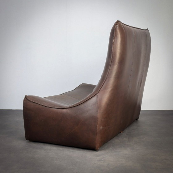 Image 1 of Leren 2-zitsbank “The Rock” van Gerard van den Berg voor Montis (jaren 70)