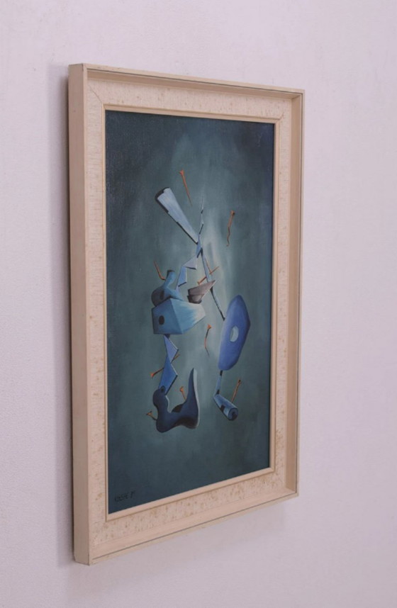 Image 1 of ABSTRACT OIL PAINTING