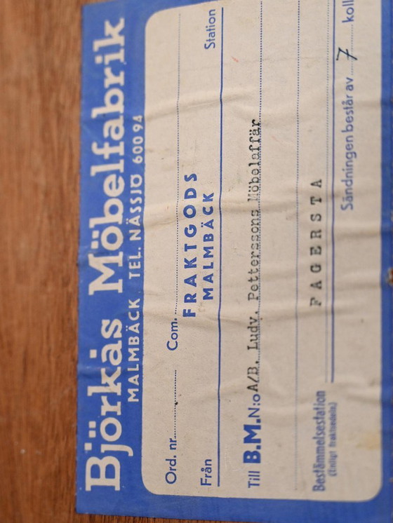 Image 1 of Vintage Scandinavian teak nightstand Björkås Möbelfabrik