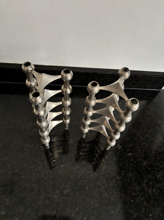 Set di 10 Portacandele vintage originali Stoff Nagel BMF – Iron (photo 6 of 6)
