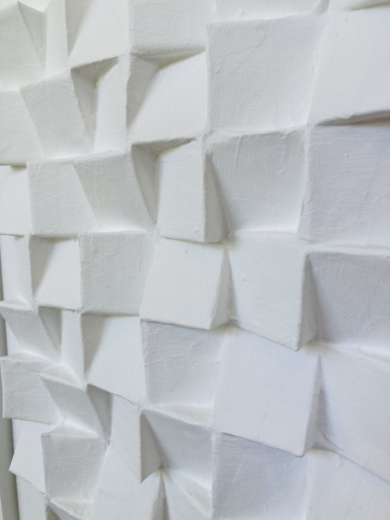 Image 1 of Jan Hendriks - Abstract Minimalist White 3D Artwork