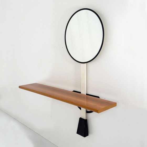 Image 1 of Solemio Console / Wall Table with Mirror by Giotto Stoppino for Acerbis, 1980s