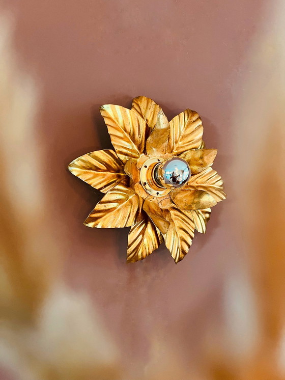 Image 1 of Bellissima lampada da parete a forma di foglia (Hans Kogl)