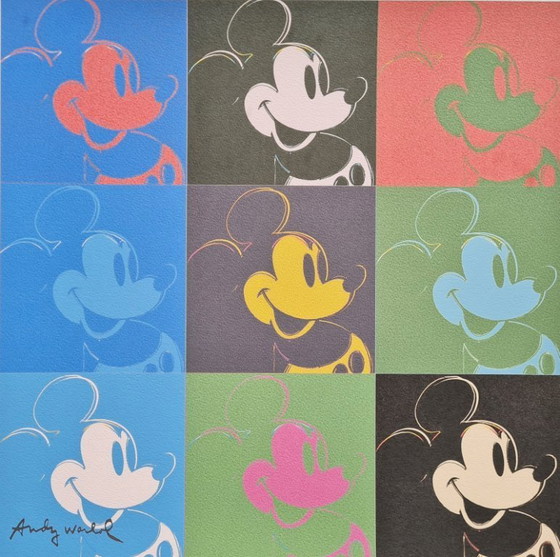 Image 1 of D'après Andy Warhol, Topolino, années 1980, lithographie