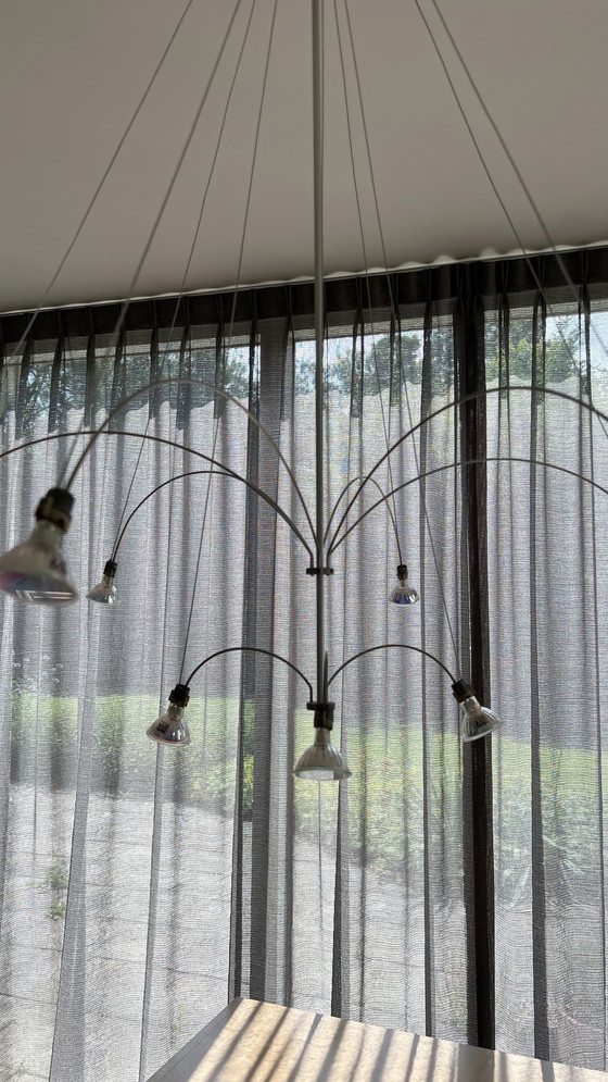 Image 1 of Solzi Luce Orione Lampada a sospensione italiana 9 lampade