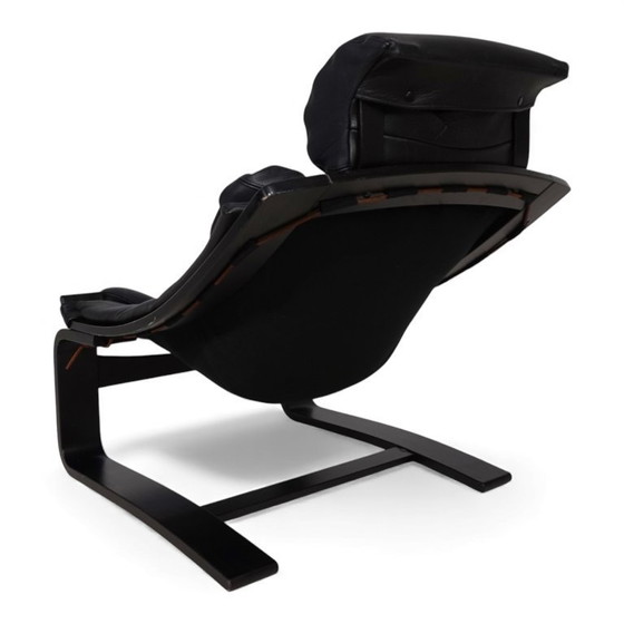 Image 1 of Fauteuil lounge en cuir Nelo Kroken par Åke Fribytter, 1970