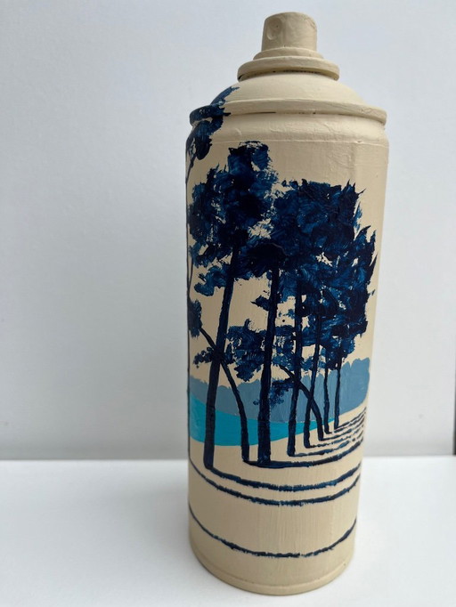 Acrylic on spray can