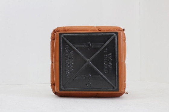 Image 1 of Set Vintage Mimo Padova Nuvolone Fauteuils Cognac Leer Jaren 70