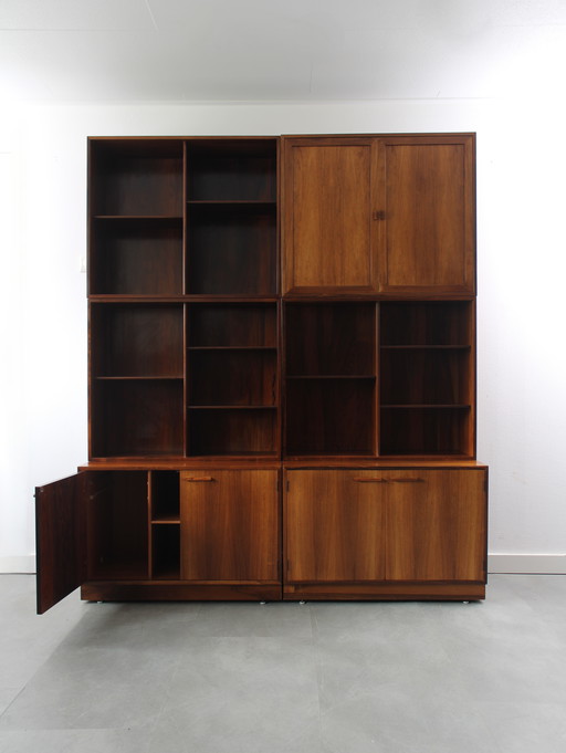 Meuble modulaire vintage danois en bois de rose par Kai Kristiansen