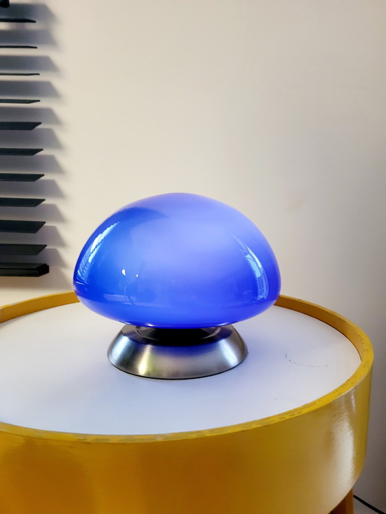 Image 1 of Mushroom Lamp, Blue, Linhai Junis