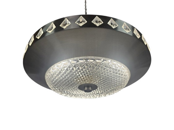 Image 1 of Vitrika - Orrefors - Carl Fagerlund - Ufo lamp - Zweden - 60's