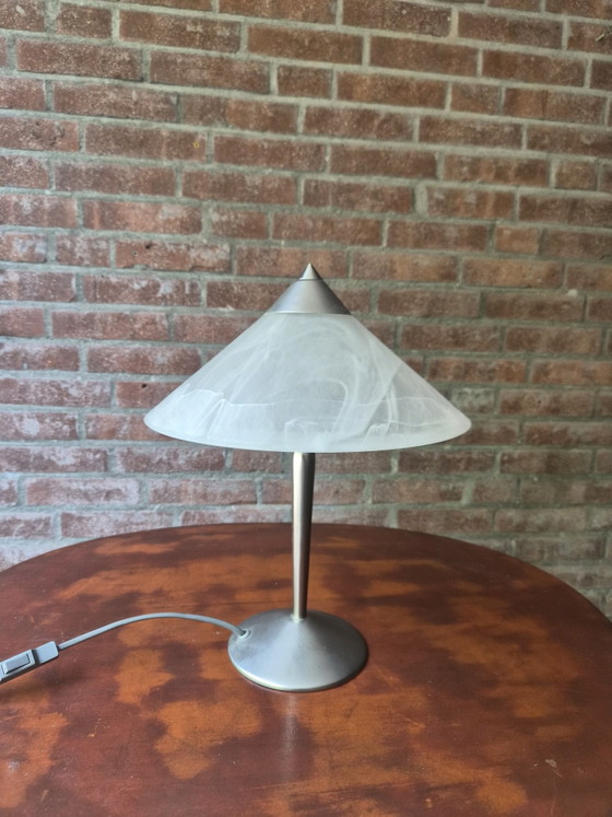 Image 1 of Vintage glass table lamp