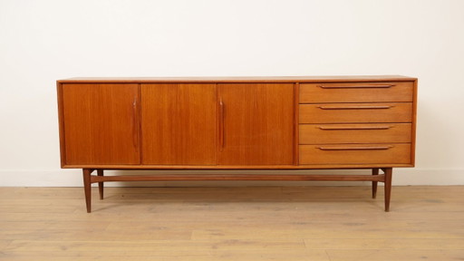 Buffet vintage | Heinrich Riestenpatt | Teck | 225 cm – dressoirs, Wood