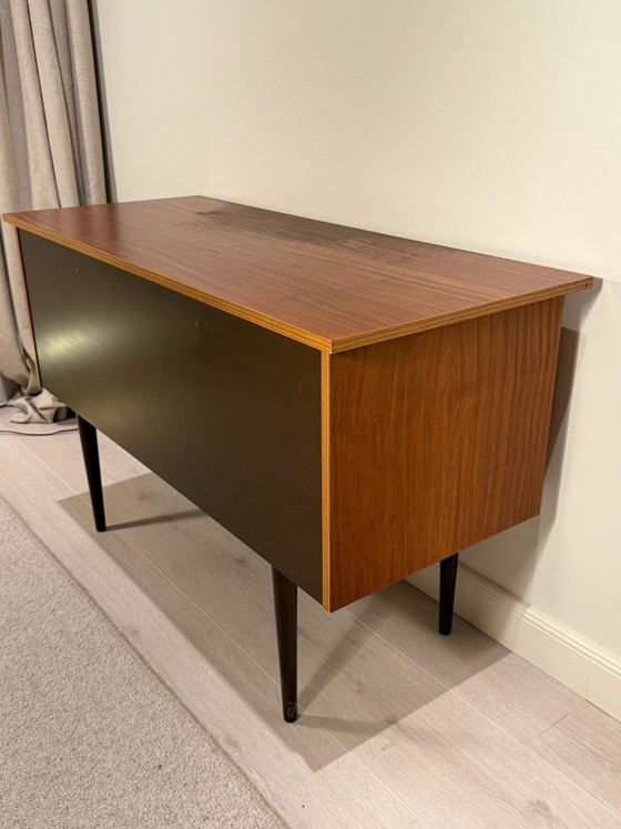 Vintage Teak Desk – 1960s Mid-Century Design – Wood (photo 8 of 8)