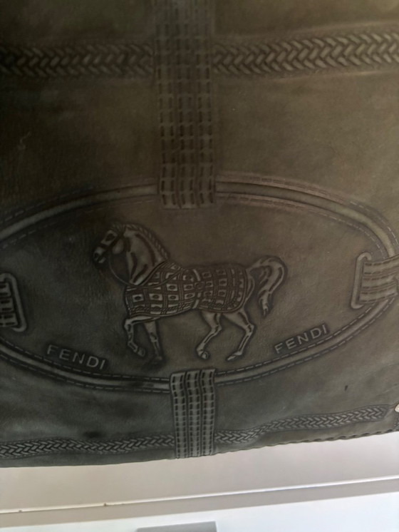 Image 1 of Leather FENDI saddlebag