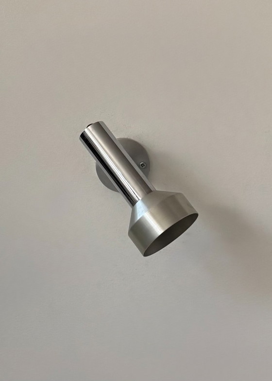 Image 1 of Applique vintage regolabile, metallo cromato e spazzolato, Francia, 1970