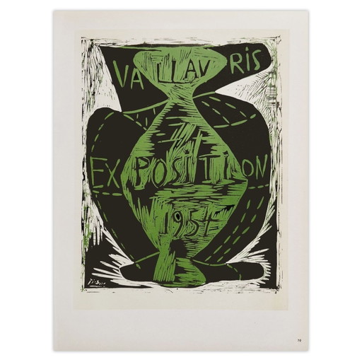 Pablo PICASSO AF 1953 - Plakat der Ausstellung Vallauris 1959